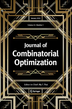 Editor-in-Chief: Ding-Zhu Du |  Journal of Combinatorial Optimization | Zeitschrift |  Sack Fachmedien