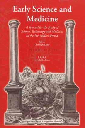 Early Science and Medicine | Brill | Zeitschrift | www2.sack.de