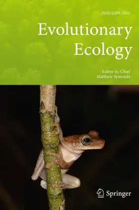 Evolutionary Ecology | Springer | Zeitschrift | www2.sack.de
