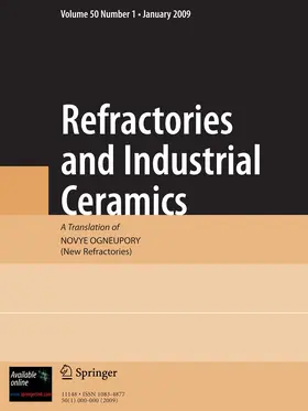 Editor-in-Chief: Ivan D. Kashcheev |  Refractories and Industrial Ceramics | Zeitschrift |  Sack Fachmedien