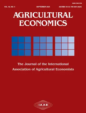  Agricultural Economics | Zeitschrift |  Sack Fachmedien