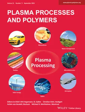  Plasma Processes and Polymers | Zeitschrift |  Sack Fachmedien