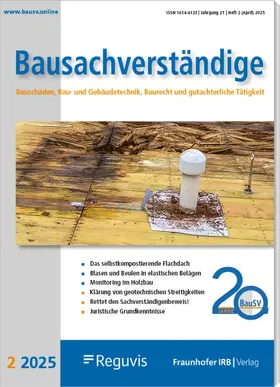 Reguvis Fachmedien und Fraunhofer IRB Verlag |  Der Bausachverständige | Zeitschrift |  Sack Fachmedien