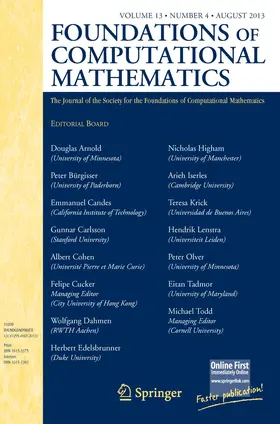 Foundations of Computational Mathematics | Springer | Zeitschrift | sack.de