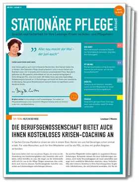 Chefredakteurin: Brigitte Leicher |  Stationäre Pflege aktuell | Zeitschrift |  Sack Fachmedien