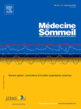  Medecine du Sommeil | Zeitschrift |  Sack Fachmedien