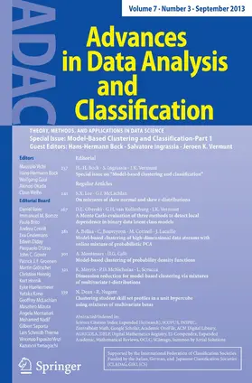  Advances in Data Analysis and Classification | Zeitschrift |  Sack Fachmedien