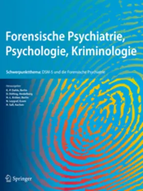 Forensische Psychiatrie, Psychologie, Kriminologie | Springer | Zeitschrift | sack.de