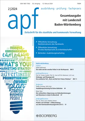  apf – Ausbildung – Prüfung – Fachpraxis | Zeitschrift |  Sack Fachmedien