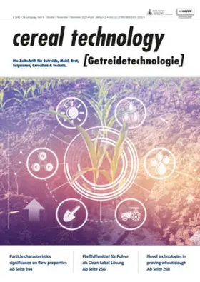  Cereal technology | Zeitschrift |  Sack Fachmedien