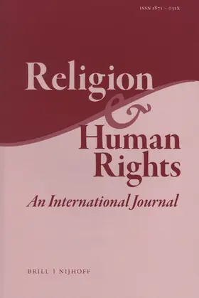 Religion & Human Rights | Brill | Zeitschrift | sack.de