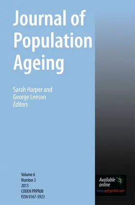  Journal of Population Ageing | Zeitschrift |  Sack Fachmedien