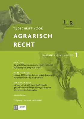 Tijdschrift voor Agrarisch Recht | Amsterdam University Press | Zeitschrift | sack.de