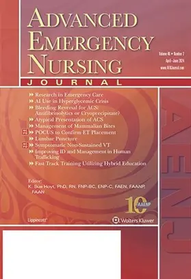  Advanced Emergency Nursing Journal | Zeitschrift |  Sack Fachmedien