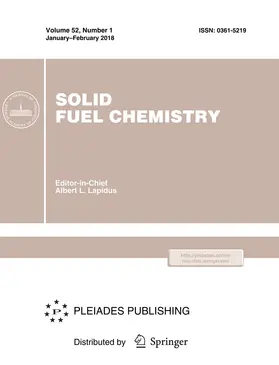 Editor-in-Chief: Albert L. Lapidus |  Solid Fuel Chemistry | Zeitschrift |  Sack Fachmedien