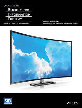 Journal of the Society for Information Display | John Wiley & Sons | Zeitschrift | sack.de