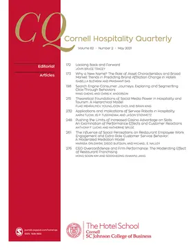  Cornell Hospitality Quarterly | Zeitschrift |  Sack Fachmedien