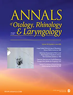  Annals of Otology, Rhinology & Laryngology | Zeitschrift |  Sack Fachmedien