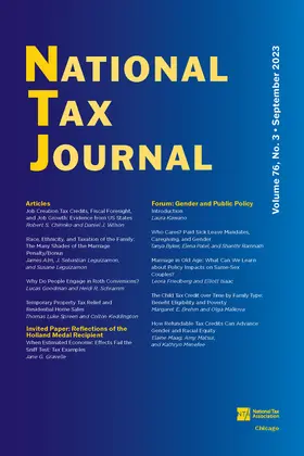  National Tax Journal | Zeitschrift |  Sack Fachmedien