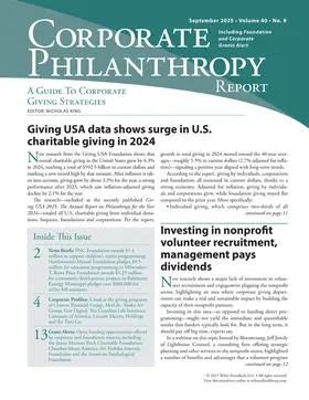  Corporate Philanthropy Report | Zeitschrift |  Sack Fachmedien