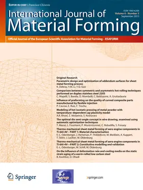 Editor-in-Chief: Francisco CHINESTA |  International Journal of Material Forming | Zeitschrift |  Sack Fachmedien