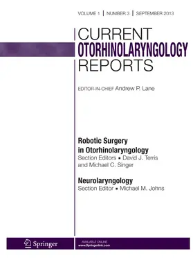  Current Otorhinolaryngology Reports | Zeitschrift |  Sack Fachmedien