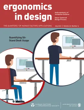 Ergonomics in Design | SAGE Publishing | Zeitschrift | www2.sack.de