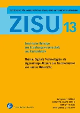 ZISU - Zeitschrift für interpretative Schul- und Unterrichtsforschung | Barbara Budrich | Zeitschrift | sack.de
