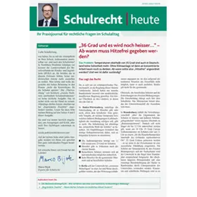  Schulrecht heute | Zeitschrift |  Sack Fachmedien