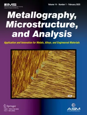 Editor: Ryan M. Deacon |  Metallography, Microstructure, and Analysis | Zeitschrift |  Sack Fachmedien