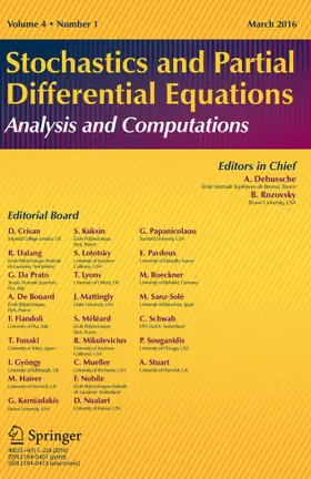 Stochastics and Partial Differential Equations: Analysis and Computations | Springer | Zeitschrift | www2.sack.de