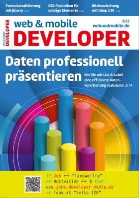  web & mobile developer | Zeitschrift |  Sack Fachmedien