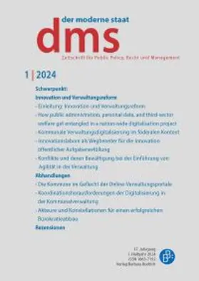  dms - der moderne staat | Zeitschrift |  Sack Fachmedien
