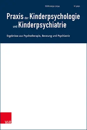  Praxis der Kinderpsychologie und Kinderpsychiatrie | Zeitschrift |  Sack Fachmedien