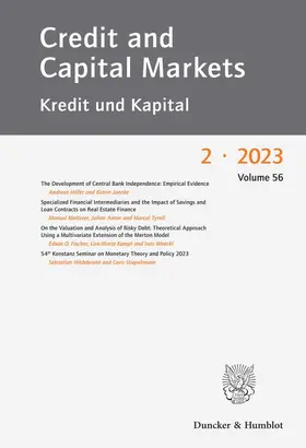 Credit and Capital Markets | Duncker & Humblot | Zeitschrift | www2.sack.de