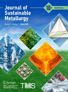 Editors-in-Chief: B. Blanpain / S.-Y. Kitamura / J.M. Schoenung |  Journal of Sustainable Metallurgy | Zeitschrift |  Sack Fachmedien