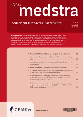 Prof.Dr.Karsten Gaede / Dr.Michael Tsambikakis / Prof.Dr.Michael Lindemann u.a. |  medstra | Zeitschrift |  Sack Fachmedien