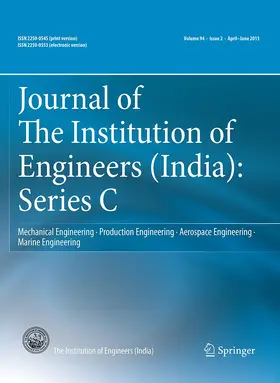 Journal of The Institution of Engineers (India): Series C | Springer | Zeitschrift | sack.de