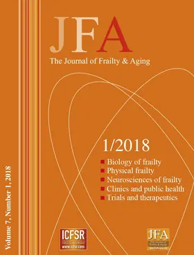  The Journal of Frailty & Aging | Zeitschrift |  Sack Fachmedien