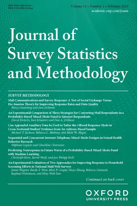  Journal of Survey Statistics and Methodology | Zeitschrift |  Sack Fachmedien