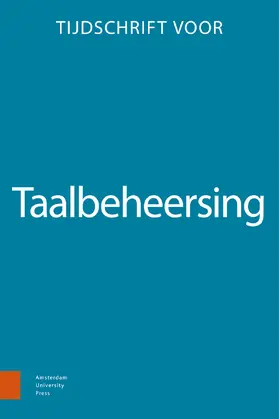  Tijdschrift voor Taalbeheersing | Zeitschrift |  Sack Fachmedien