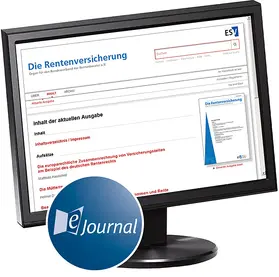 Redaktion: RAin Dr. Ursula Schweitzer, Ass. iur. Annika Querengässer, Daniel Pieper |  Die Rentenversicherung - rv | Zeitschrift |  Sack Fachmedien
