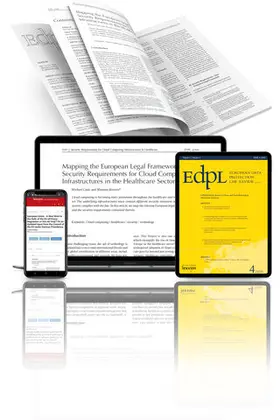  European Data Protection Law Review (EDPL) | Zeitschrift |  Sack Fachmedien