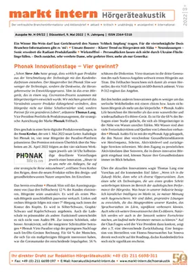  markt intern Hörgeräteakustik | Zeitschrift |  Sack Fachmedien