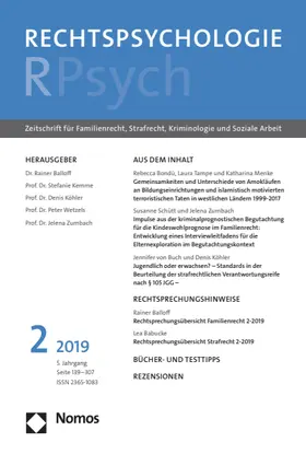 Rechtspsychologie – RPsych | Nomos | Zeitschrift | sack.de