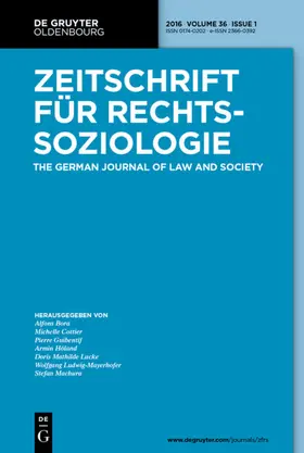 Zeitschrift für Rechtssoziologie | De Gruyter Oldenbourg | Zeitschrift | sack.de