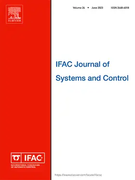 Editor-in-Chief: Bob Bitmead |  IFAC Journal of Systems and Control | Zeitschrift |  Sack Fachmedien