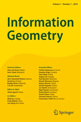 Information Geometry | Springer | Zeitschrift | www2.sack.de