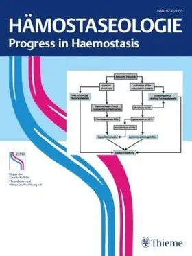 Prof. Dr. med. Rüdiger E. Scharf |  Hämostaseologie | Zeitschrift |  Sack Fachmedien