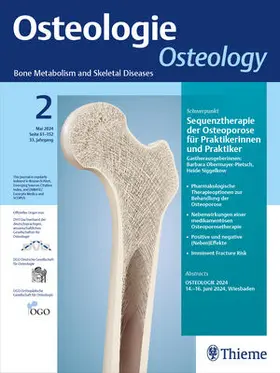 Prof. Dr. med. Peter Burckhardt |  Osteologie - Osteology | Zeitschrift |  Sack Fachmedien